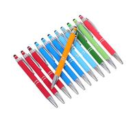 GRIRIW 12 piezas Bolígrafos de Metal Retráctiles con Punta de Stylus para Escritura Suave Oficina y Escuela