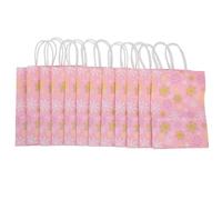 GRIRIW 12 Piezas Bolsas de Obsequio Navideñas Bolsa de Obsequios para Fiestas Navideñas de Papel, con Asa, para Dulces y Regalos, Navidad, Fiestas y Holidays
