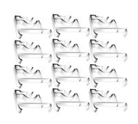 GRIRIW 12 Piezas Clips Transparentes para Cenefa Persianas Horizontales de Madera y Madera Sintética Soporte Oculto y Reemplazo para Reparación y Mantenimiento de Persianas