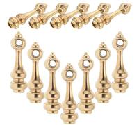 GRIRIW 12 Piezas Zinc Alloy Furniture Connecting Screws Bolts Post Full-Through Joint Corner Connector For Glass Railing Cabinet Hardware Accessories