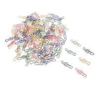 GRIRIW 120 piezas Clips de Papel Metálicos con Forma de Nota Musical Marcadores Decorativos Resistentes y Divertidos para Oficina Escuela y Manualidades