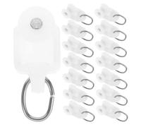 GRIRIW 150 Piezas Rodillos para Rieles de Cortina Plásticos Silenciosos con Ganchos Deslizadores Resistentes para Movimiento Compatibles con Varios Pesos para Dormitorio y Sala de Estar