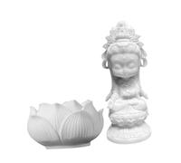 GRIRIW 1juego Estatua De De Blanca Adorno Decorativo para y Escultura Artesanal De Figura Cultural De Budismo Accesorio Vintage para Escritorio