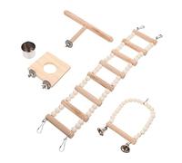 GRIRIW 1juego Juguete para Animales Pequeños Escalera De Madera para Hámster Accesorio para Jaula De Hámster Guía De Entrenamiento y Diversión para Loros y Cobayas