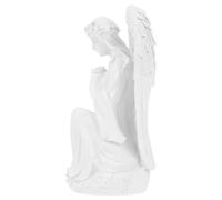 GRIRIW 1pieza Estatua De Ángel De Resina Decorativa para Oficina y Hogar Adorno De Oración Postura De Rezo Diseño Compacto y Estable Decoración De Escritorio Estilo Sagrado para y