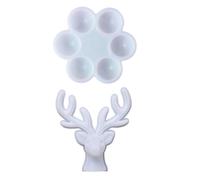 GRIRIW 2 Cajas de Moldes de Silicona Reutilizables para Joyas Forma de Asta y Huevo, Material Resistente y Diseño Creativo para Manualidades DIY