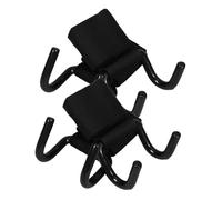 GRIRIW 2 Pares Ganchos para Levantamiento de Pesas con Muñequeras Ergonomicas Correas Resistentes de Hierro para Entrenamiento de Pull Ups y Rutinas Fitness