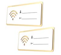 GRIRIW 2 Piezas Letrero de Acrílico Wifi con para Invitados Decoración para Habitaciones Universitarias y Oficinas Señalización Práctica y Resistente la