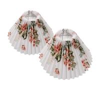 GRIRIW 2 Piezas Pantalla de Lámpara Plisada de Tela Pantallas Decorativas Pequeñas para Lámparas de Mesa y Candelabros Cubiertas de Luz para y Habitaciones Instalación y