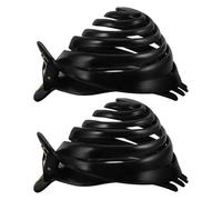 GRIRIW 2 Pinzas para Hacer Bollos Desordenados Forma de Cúpula de Resina, Accesorio Antideslizante Cabello, Adecuado para Uso en Casa y Ocasiones Obsequios