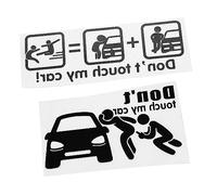 GRIRIW 2hojas Calcomanías para Coche No Toques Auto Reflectantes Decoración Vinilo Resistente Al Exterior para Ventana y Carrocería