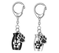 GRIRIW 2piezas Urna De Cremación para Mascotas Llavero Colgante Conmemorativo De Cenizas Diseño Elegante para Llevar Recuerdos Cerca del Corazón