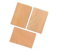 GRIRIW 3 Bloques de Madera sin Terminar de Madera Natural para Manualidades Diy, Fáciles de Pintar y Dibujar, Estilo Rústico, Pack de 3 Piezas para Proyectos Creativos