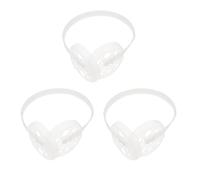 GRIRIW 3 Piezas de Plástico para Armazón de Orejeras Diy, Marco Blanco para Orejeras Cálidas, Protege los Oídos del Frío y Mejora la Habilidad Manual