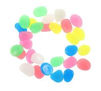 GRIRIW 30 Piezas Piedras Luminosas de Jardín Piedras Que Brillan la Oscuridad de Resina para Acuarios Caminos Terrazas y Decoración Exterior