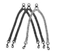 GRIRIW 3piezas Correa Reflectante para Perros Doble Splitter De Cuerda Elástica para Paseo y Entrenamiento De Cachorros para Caminatas Nocturnas y Control Seguro