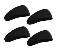 GRIRIW 4 Diademas Deportivas para Hombre, Transpirables y Elásticas, Ideales para Yoga y Ejercicio al Aire Libre, Banda Sudor en Color Negro