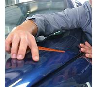 GRIRIW 4 Piezas Medidor de Alineación de Espacios Entre Paneles de Carrocería para Automóvil, Regla de Plástico Naranja Medición Precisa y Rápida en Taller Automotriz