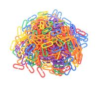 GRIRIW 400 Piezas Juguete Educativo de Enlaces de Cadena de Plástico Interconectados Ganchos para Aves para Desarrollar Habilidades Cognitivas y Creatividad