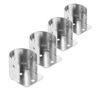 GRIRIW 4piezas Unidades Soportes de Barra de Armario Acero Inoxidable para Cortinas Soporte Resistente para Barra de Cortina Instalación Fácil para Baños y Armarios