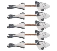 GRIRIW 5 Piezas Juguete de Realista para Gatos en Forma de Pez Relleno de Catnip y Algodón PP para Alivio de Dentición, Adecuado para Gatitos en Casa y Múltiples Gatos