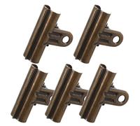 GRIRIW 5 Piezas Pinzas de Hierro Retro de Clips Bulldog para Oficina y Organización de Documentos Sujetapapeles Vintage para Fotos y Notas Abrazaderas Resistentes para Archivadores