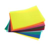 GRIRIW 50 Hojas Papel Celofán Coloreado Película Decorativa Translúcida para Manualidades Infantiles Proyectos Escolares Envoltorios de Efectos de Luz y Arte Creativo