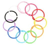 GRIRIW 50 Piezas Anillas de Encuadernación Reutilizables de Anillos para Claves Compactos Anillos para Libros y Accesorios de Oficina y Escolar Multiusos Resistente y Duradero