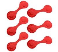 GRIRIW 6 Clips Reflectantes Magnéticos Portátiles y Versátiles para Mochilas Escolares en Color Rojo Material PVC Resistente para Actividades al Aire Libre