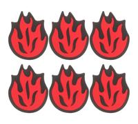 GRIRIW 6 Piezas Amortiguador Tenis Silicona Diseño Fuego Antivibrador Raqueta para Profesionales y Aficionados