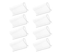 GRIRIW 8 Tiradores Transparentes para Cortinas Enrollables Accesorios de Plástico para Persianas Manijas de Agarre para Ventanas Paquete de 8 Piezas Uso Doméstico y Oficina