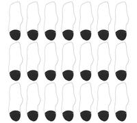 GRIRIW 96 piezas Parches de Ojo de Pirata Negros con Bandas Elásticas Accesorios de Disfraz para Adultos para Halloween y Cosplay de Piratas