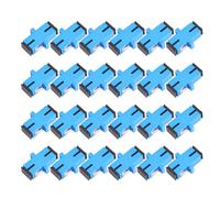 GRIRIW Acopladores de Fibra Óptica de Plástico 24 Piezas, Conector de Cable de Fibra Óptica de Alta Precisión y Protección contra Polvo para Instalaciones Hogar
