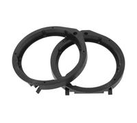 GRIRIW Adaptador de Altavoz para Mejora de Audio de 6.5 Pulgadas para Coche Anillo Adaptador de Plástico Negro Superficie Lisa en Puerta Delantera