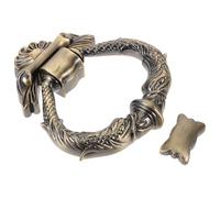 GRIRIW Aldaba de Puerta de Estilo Europeo Retro en Aleación de Zinc Llamador Metálico Vintage para Puerta Exterior Diseño Ergonómico y Resistente