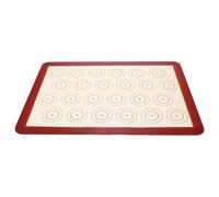 GRIRIW Almohadilla de Silicona Antiadherente para Hornear Macarrones Resistente a Altas Temperaturas Tamaño 420X295 MM Color Rojo Esterilla Práctica para Horno y Repostería Doméstica