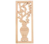 GRIRIW Aplique de Madera Tallada para Muebles y Gabinetes, Decoración Versátil en Madera Beige Aplicación Fácil para Dormitorio y Hogar