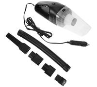 GRIRIW Aspiradora de Coche Portátil 120W 12v Negra Cable Largo para Limpieza Interior Auto Colector de Polvo y Sistema de Filtrado