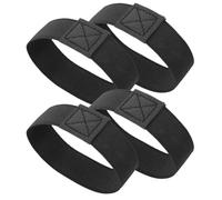 GRIRIW Bandas Elásticas para Cordones de Tacos de Fútbol 2 Pares Negros Ajustables para Adultos y Correas Antideslizantes para Evitar Que el Talón Se Levante Compatibles Mayoría de