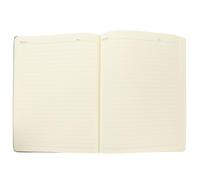 GRIRIW Bloc de Notas de Oficina A4 Negro 96 Hojas, Cuaderno Diario Ligero de Pu y Papel para Desarrollo de Hábitos y Planificación Sencilla