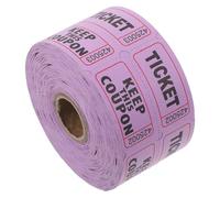 GRIRIW Boletos de rifa de juegos 1000 piezas, papel púrpura, boleto de carnaval, entradas para eventos, uso en fiestas y subastas