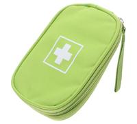 GRIRIW Bolsa Médica de Emergencia Pequeña Portátil Color Verde Maletín Médico Ligero y Resistente al Agua para Viajes y Uso Doméstico Organizador Compacto para Medicamentos y Primeros