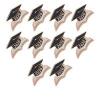 GRIRIW Broches de Graduación 2026 de 10 Piezas Diseño de Birrete y Libro, Ligeros y Atemporales, Ideales para Ceremonia y Fiesta de Graduación