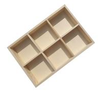 GRIRIW Caja de Almacenamiento de Madera para Lápices de Cera Compartimentos Organizador para Pinturas Deseos Cosméticos y Diseño Moderno Estilo Minimalista para Oficina o Hogar