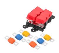 GRIRIW Caja de Fusibles para Automóvil con Montaje Atornillado Portafusibles Duradero Resistente Altas Temperaturas y Vibraciones con Cubierta Protectora para Sistemas Eléctricos de