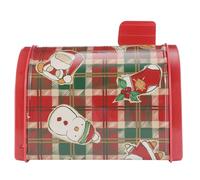 GRIRIW Caja de Hierro Creativa con Forma de Buzón para Galletas y Resistente y Decorativa para Almacenamiento y Fiestas de Navidad