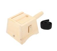 GRIRIW Caja de Moxibustión de Madera 1 Set Superficie Lisa y Versátil, Complemento para Medicina Tradicional Amarillo para Masaje Corporal y Cuello