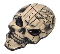 GRIRIW Calcomanías de Calaveras para Vehículos Aleación de Zinc, Diseño Único y Fácil Instalación, Accesorios Versátiles para Coche y Equipaje