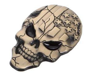 GRIRIW Calcomanías de Calaveras para Vehículos Aleación de Zinc, Diseño Único y Fácil Instalación, Accesorios Versátiles para Coche y Equipaje