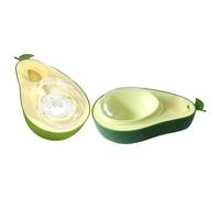 GRIRIW Comedero Automático para Perros y Gatos 2piezas Comedero Lento de Abs Resistente Dispensador de Agua y Comida para Mascotas Cuencos Elevados Antideslizantes